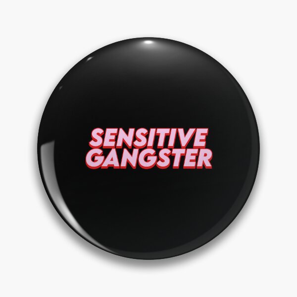 Item preview, Sensitive Gangster pink and black gabyiscool designed and sold by gabyiscool.