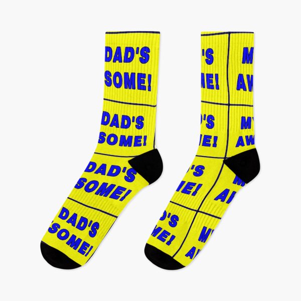 Item preview, My Dad's Awesome! Blue, Yellow, Quote, Family, Father designed and sold by AASparksDesigns.