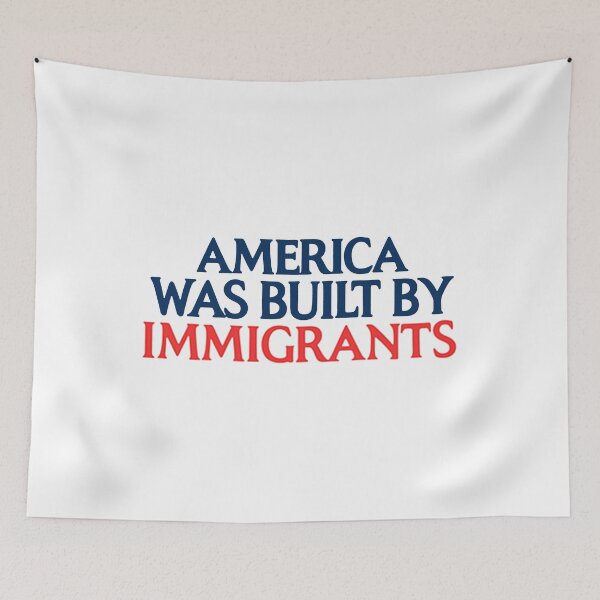 Item preview, America Was Built By Immigrants designed and sold by OneSharkx.
