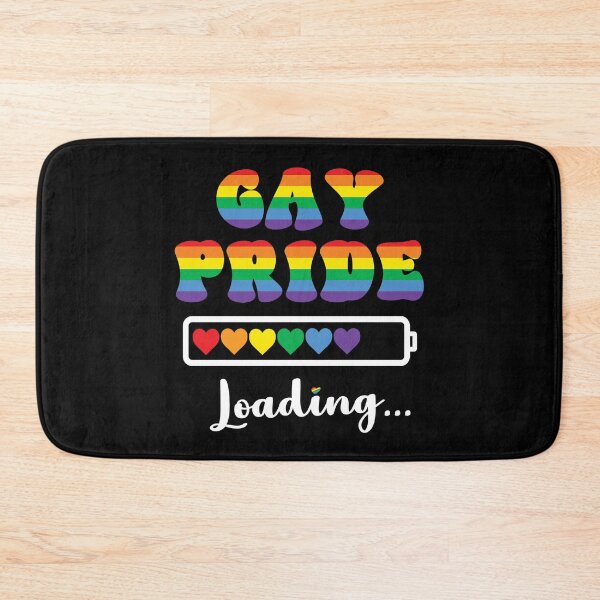 Item preview, Gay Pride Loading Rainbow LGBTQ Slogan Design designed and sold by Parkerzz.