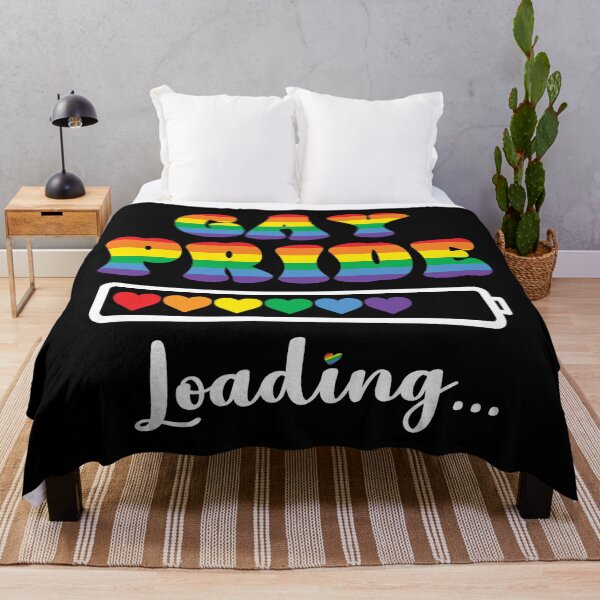 Item preview, Gay Pride Loading Rainbow LGBTQ Slogan Design designed and sold by Parkerzz.