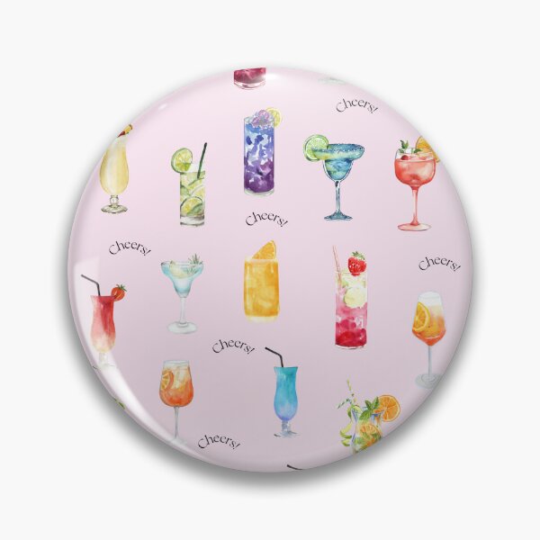 Item preview, Cheers! Cute Colourful Watercolour Cocktails  designed and sold by HeyDaisyShop.