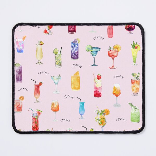 Item preview, Cheers! Cute Colourful Watercolour Cocktails designed and sold by HeyDaisyShop.