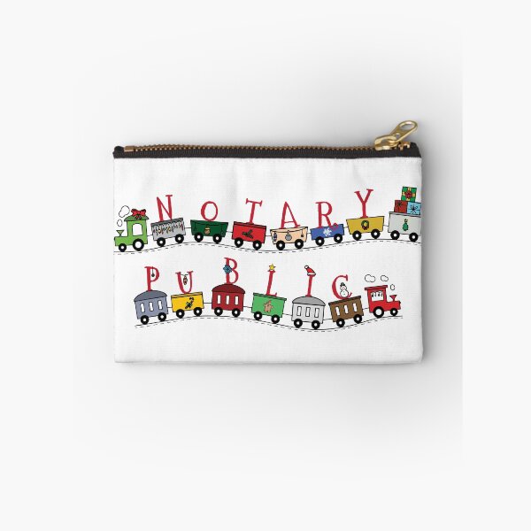 Item preview, Notary Public Christmas Train – Holiday Notary Gift Design designed and sold by NotaryLife.