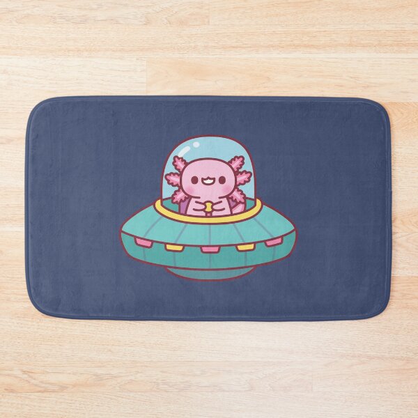 Item preview, Cute Axolotl Flying A Spaceship designed and sold by rustydoodle.