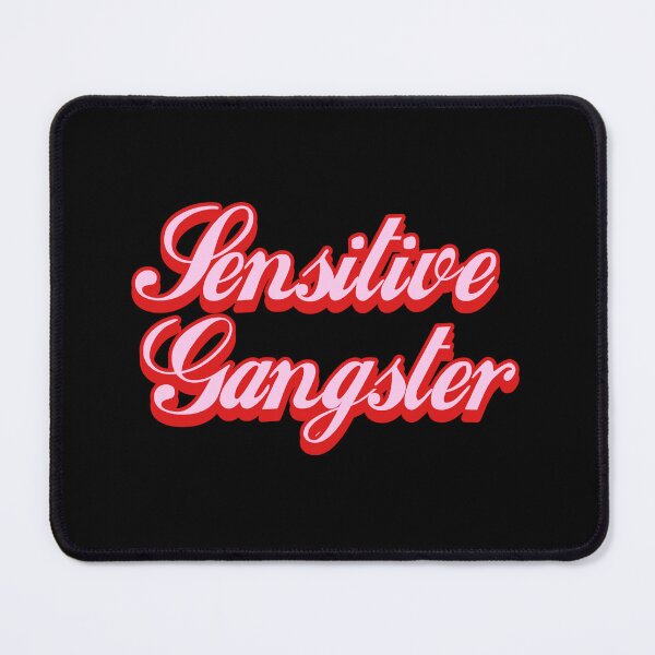 Item preview, Sensitive Gangster cursive pink and red gabyiscool designed and sold by gabyiscool.