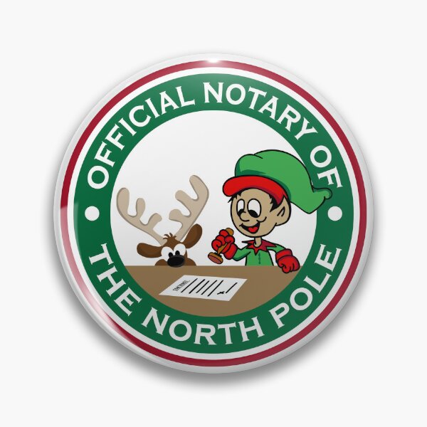 Item preview, Official Notary of the North Pole – Christmas Notary Holiday Design designed and sold by NotaryLife.