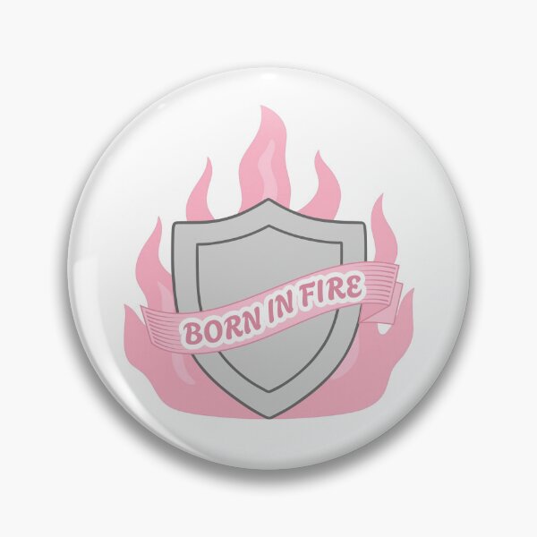Item preview, Born in Fire – Viking-Inspired Shield Sticker for Romantasy Readers designed and sold by mezumo.