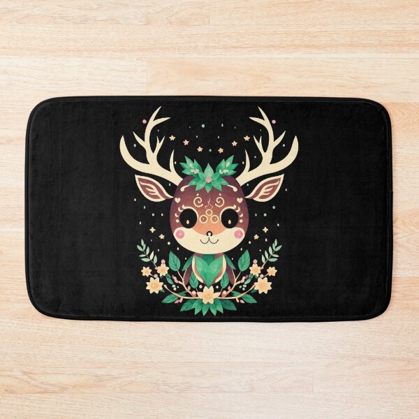 Item preview, Forest Spirit Deer Cute Pastel Animal Kawaii Woodland Art designed and sold by Parkerzz.