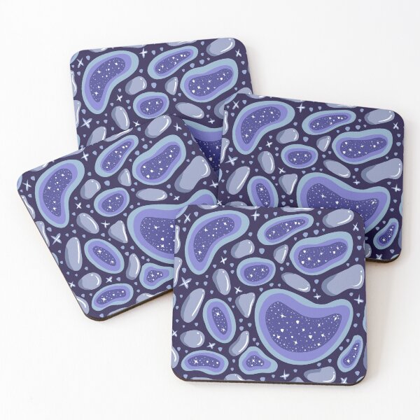Item preview, Space Geode – Abstract Cosmic Crystal Pattern designed and sold by Feral-by-Elsie.