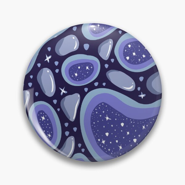 Item preview, Space Geode – Abstract Cosmic Crystal Pattern designed and sold by Feral-by-Elsie.