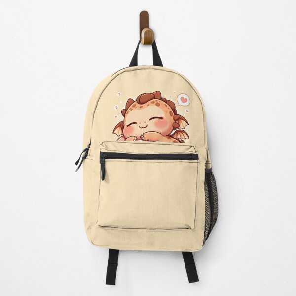 Item preview, chubby baby dragon sleeping – kawaii pastel nap time art designed and sold by AnimalMisfits.