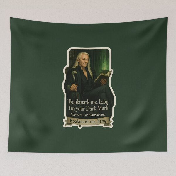 Item preview, Dark Mark Bookmark – Lucius’s Literary Punishment Sticker designed and sold by MAVNALE.