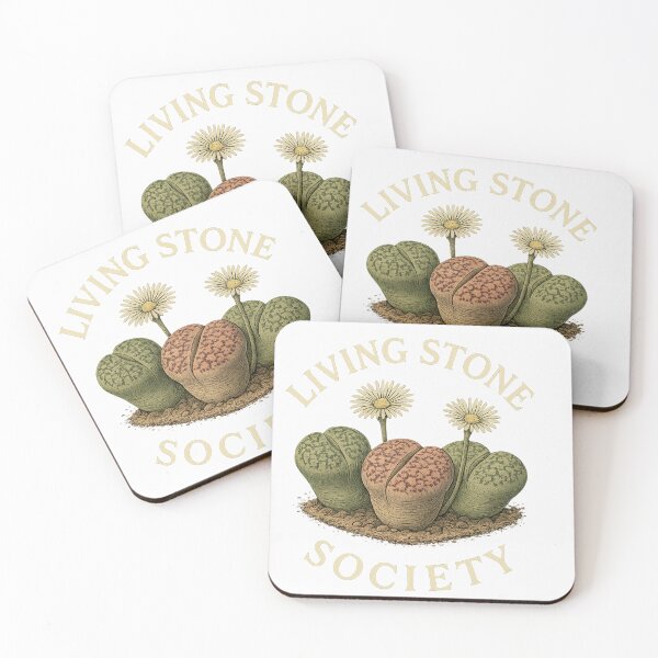 Item preview, Living Stone Society – Lithops Succulent Vintage Botanical Art designed and sold by ElRecoveco1977.