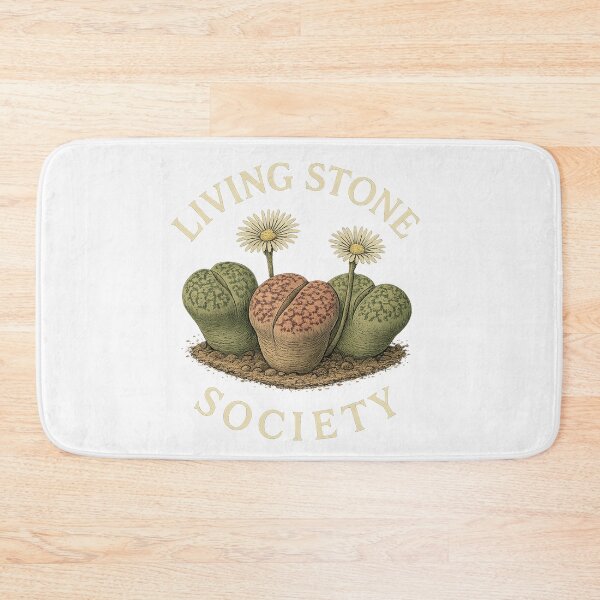 Item preview, Living Stone Society – Lithops Succulent Vintage Botanical Art designed and sold by ElRecoveco1977.