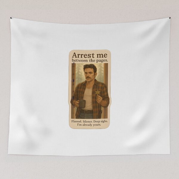 Item preview, Arrest Me Between the Pages – Sheriff Soft Boi Sticker designed and sold by MAVNALE.