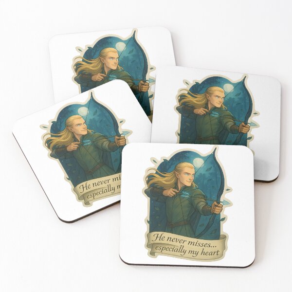 Item preview, He Never Misses… Especially My Heart – Elf Archer Romance Sticker designed and sold by MAVNALE.