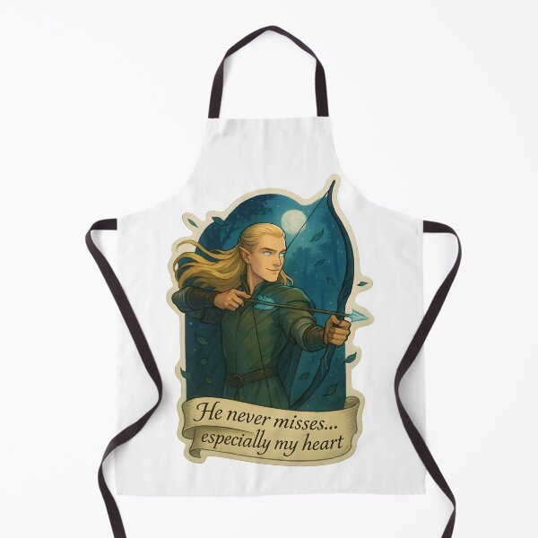 Item preview, He Never Misses… Especially My Heart – Elf Archer Romance Sticker designed and sold by MAVNALE.