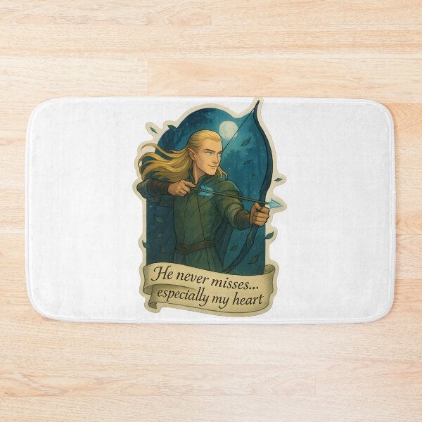 Item preview, He Never Misses… Especially My Heart – Elf Archer Romance Sticker designed and sold by MAVNALE.