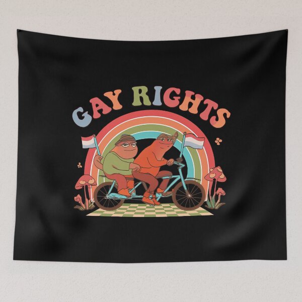 Item preview, Frog Gay Rights LGBT Rainbow designed and sold by RelaxingRealms.