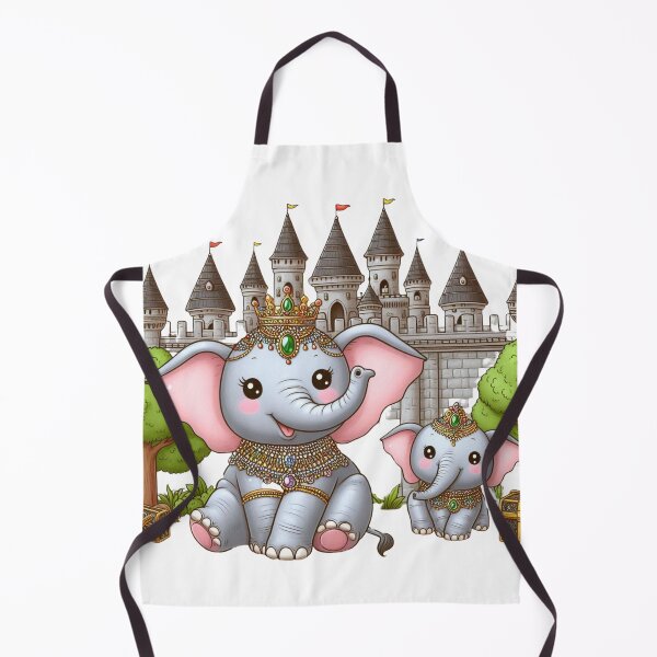 Item preview, Royal Elephant Family at the Castle designed and sold by MigWhimsy.