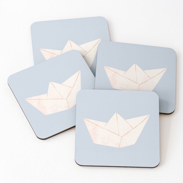 Item preview, Playful White Origami Paper Boat designed and sold by Yulia Saraswati.