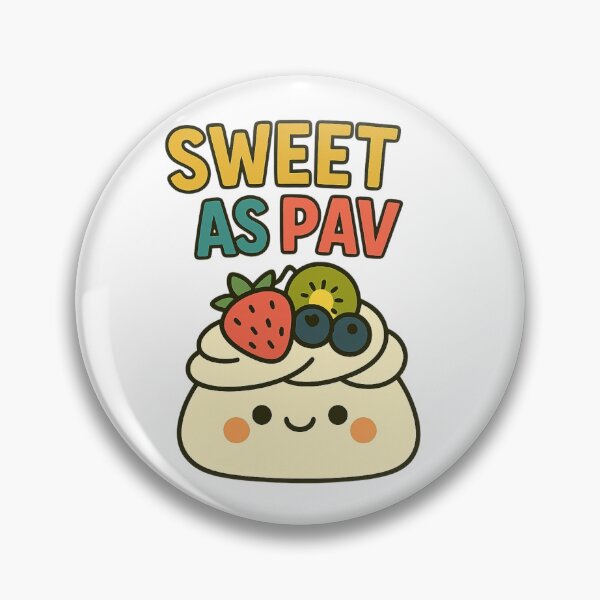 Item preview, Sweet As Pav - Kawaii Pavlova Cute Australian Food Design designed and sold by POPDOTSHOP.