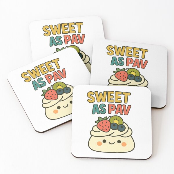 Item preview, Sweet As Pav - Kawaii Pavlova Cute Australian Food Design designed and sold by POPDOTSHOP.