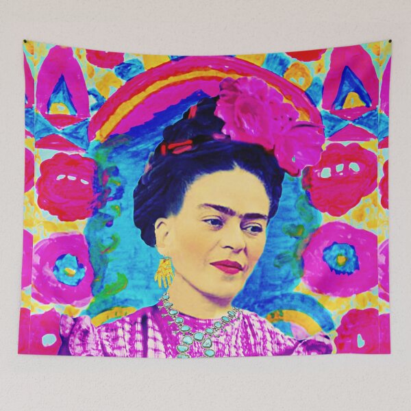 Item preview, Frida Kahlo Colorful Floral designed and sold by FridaArtGallery.