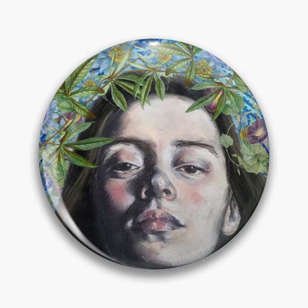 Item preview, Blue Moon Queen-Lunar Chalk Pastel and Vintage Illustration Artwork designed and sold by Laini Eckardt.