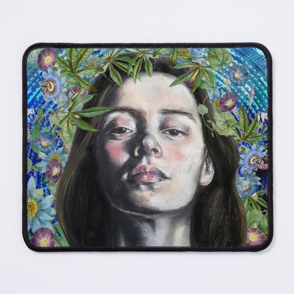 Item preview, Blue Moon Queen-Lunar Chalk Pastel and Vintage Illustration Artwork designed and sold by Laini Eckardt.