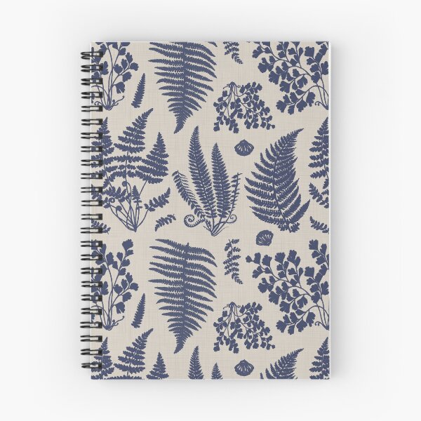 Item preview, Vintage Fern Botanical in Navy Blue designed and sold by clary + sage.