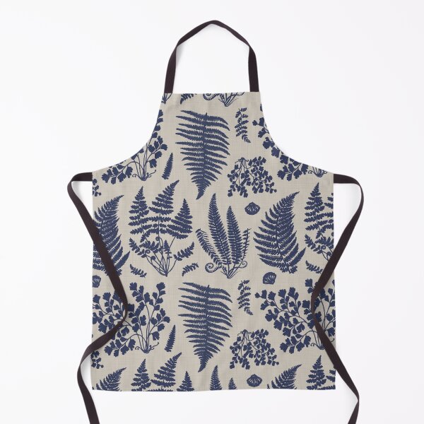 Item preview, Vintage Fern Botanical in Navy Blue designed and sold by clary + sage.