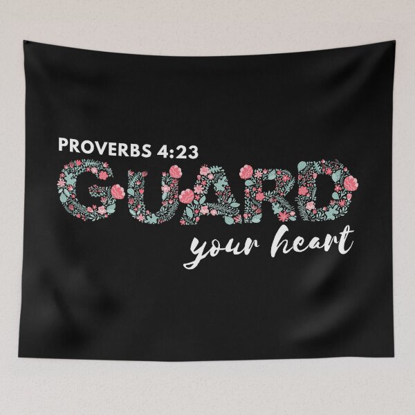 Item preview, Guard Your Heart - Proverbs 4:23 - Bible verse designed and sold by MoriaStore.