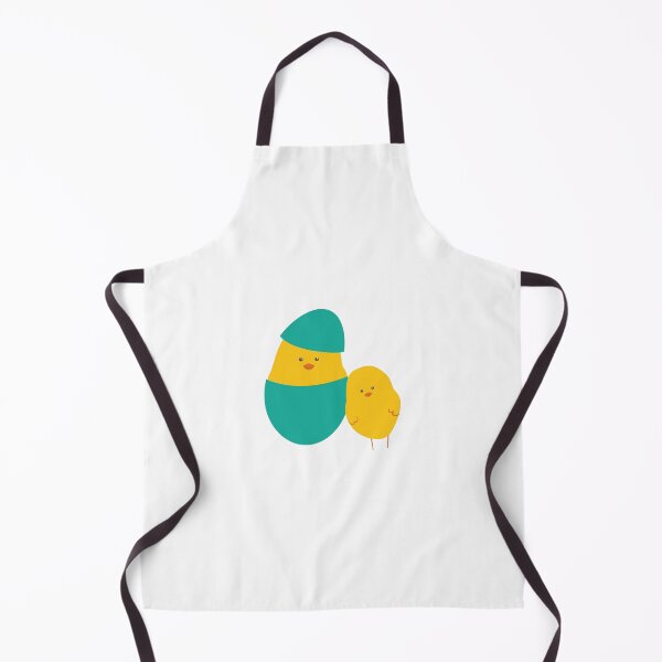 Item preview, Swirled Teal EasterCute Cartoon Chicks – Yellow Easter Duo with Teal Egg Egg – Soft Muted Striped Design designed and sold by TeesHearts100.