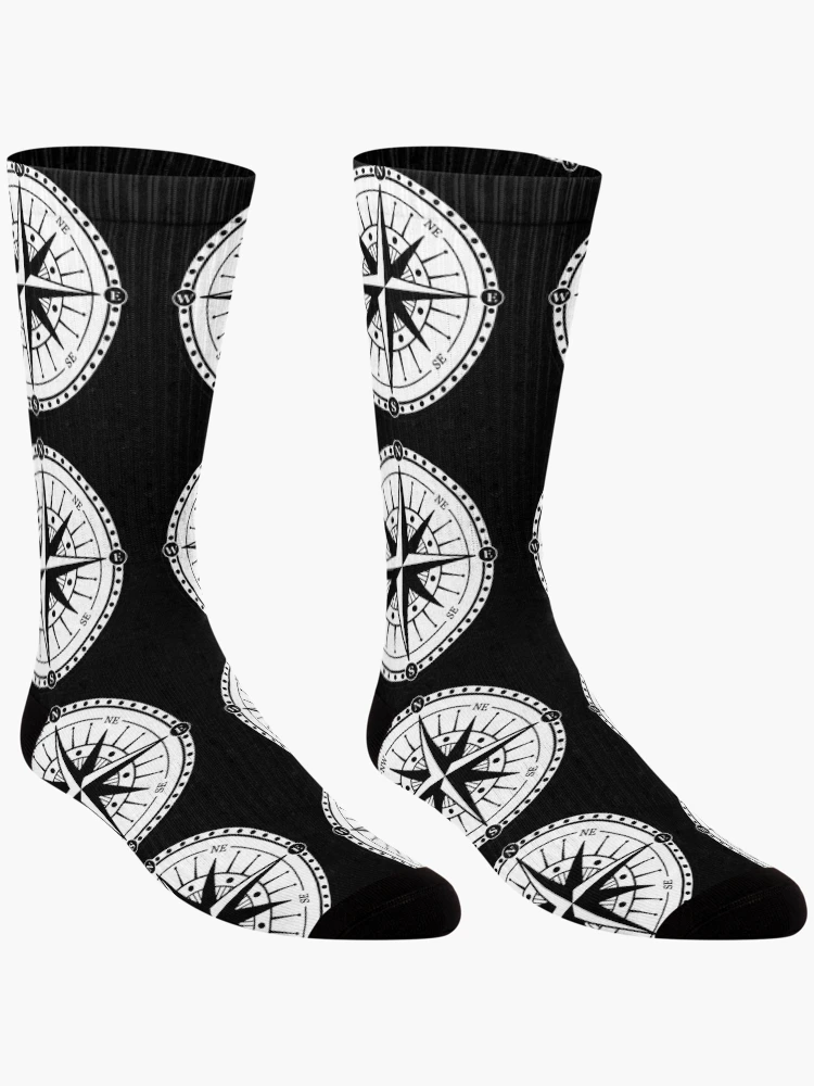 Thumbnail 3 of 5, Socks, Compass designed and sold by ViaARTfactory.