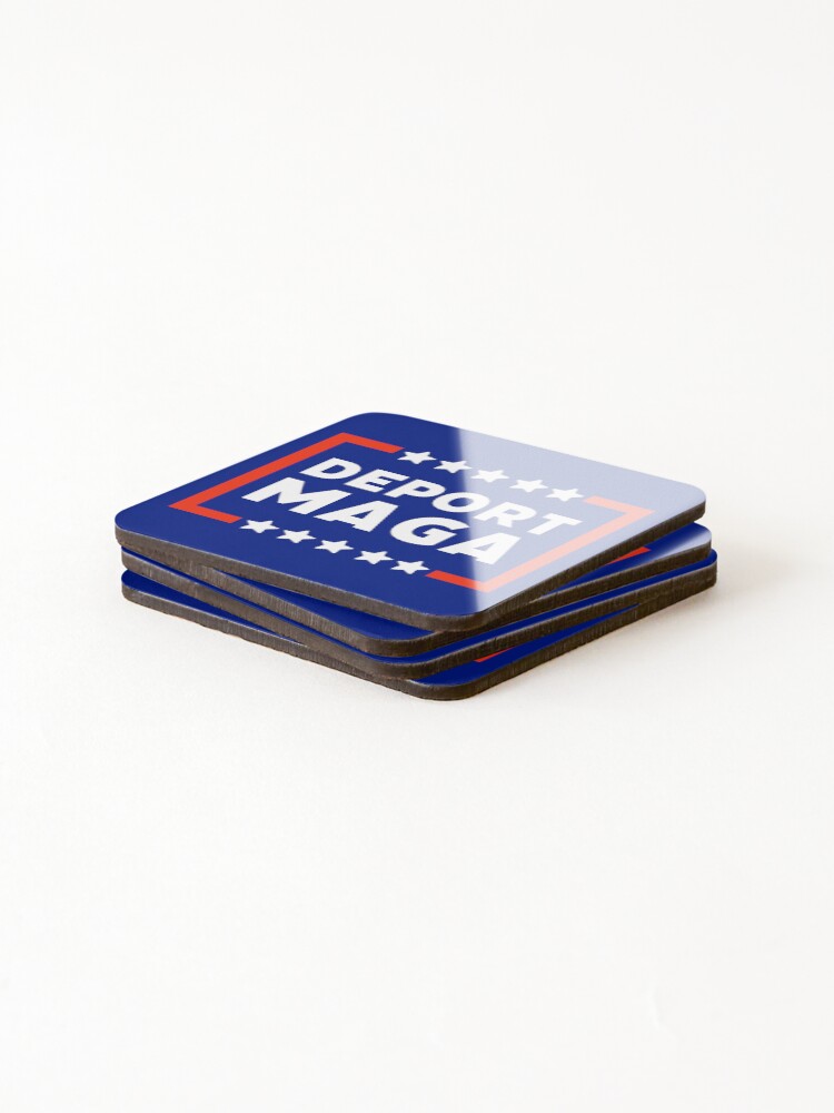 Thumbnail 4 of 5, Coasters (Set of 4), Deport MAGA designed and sold by RACHELDF.