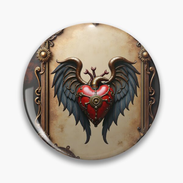 Item preview, The pulsating heart of mechanics, a glowing steampunk heart. designed and sold by nicky2342.