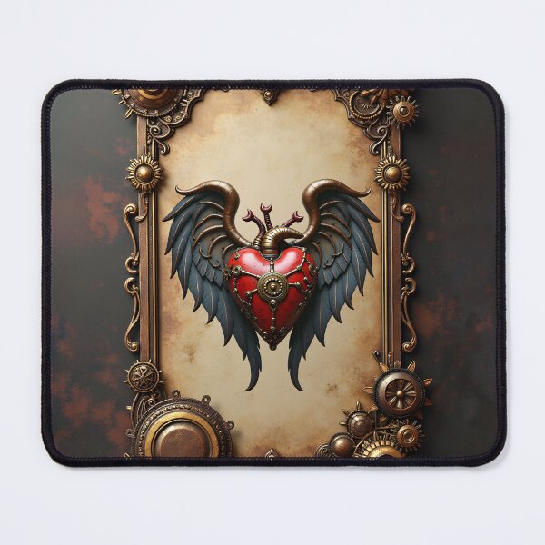 Item preview, The pulsating heart of mechanics, a glowing steampunk heart. designed and sold by nicky2342.