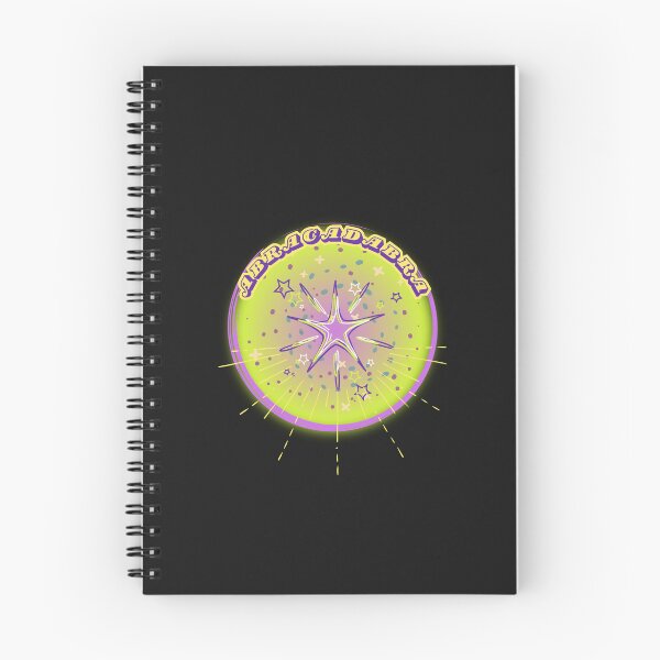 Item preview, Step into a world of enchantment with “Abracadabra” — a magical, retro-style graphic bursting with vibrant neon energy. designed and sold by larissa-myrie.
