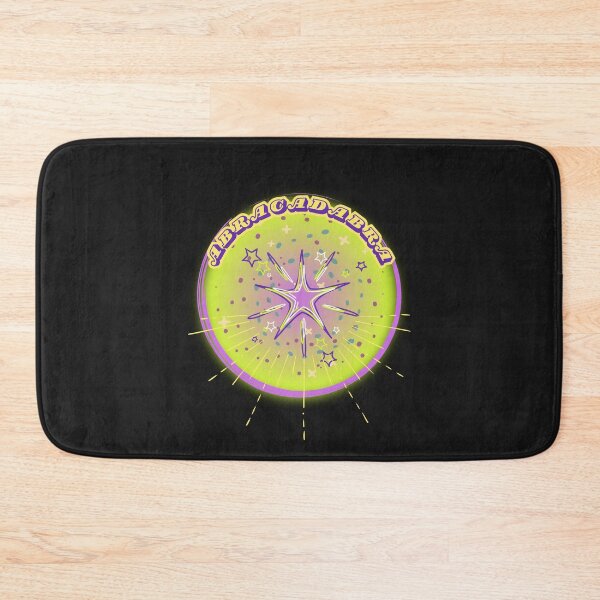 Item preview, Step into a world of enchantment with “Abracadabra” — a magical, retro-style graphic bursting with vibrant neon energy. designed and sold by larissa-myrie.