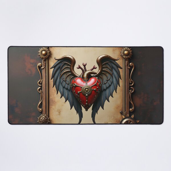 Item preview, The pulsating heart of mechanics, a glowing steampunk heart. designed and sold by nicky2342.