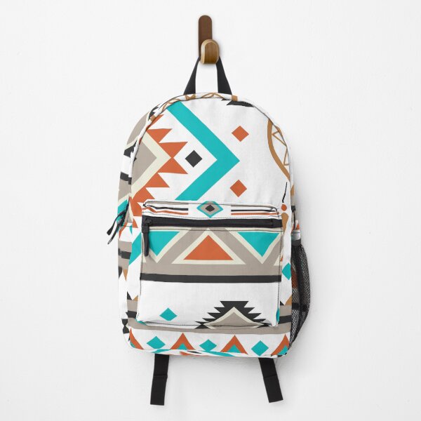 Item preview, Native American Textile Pattern in Turquoise, Orange, and Brown designed and sold by sirinda27.