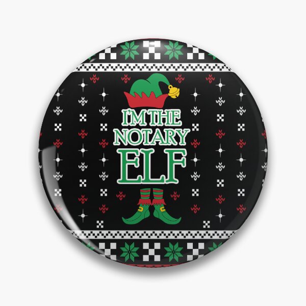 Item preview, I’m the Notary Elf – Funny Christmas Notary Ugly Sweater Design designed and sold by NotaryLife.