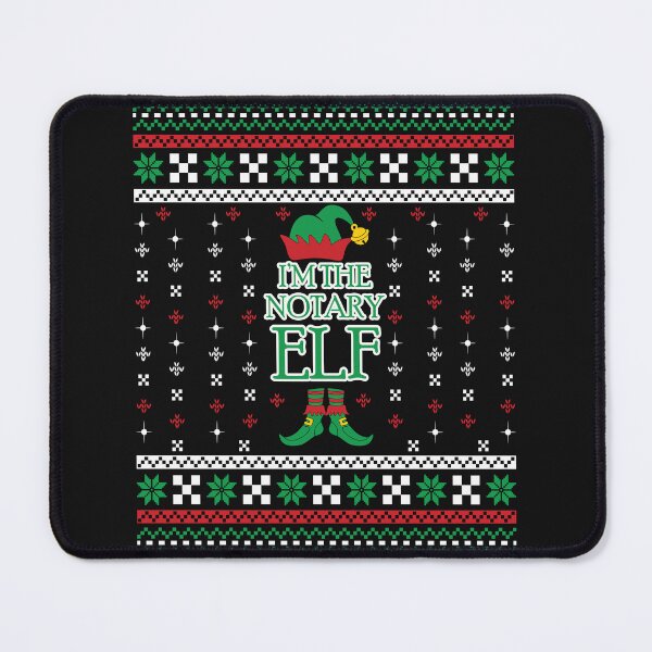 Item preview, I’m the Notary Elf – Funny Christmas Notary Ugly Sweater Design designed and sold by NotaryLife.