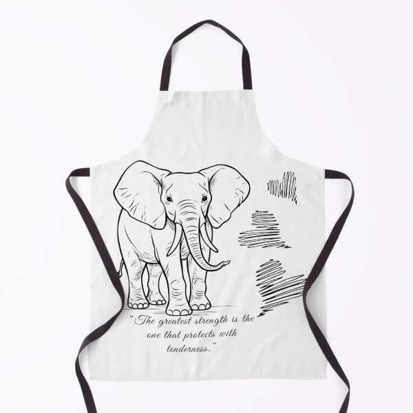 Item preview, “The greatest strength is the one that protects with tenderness.” from an Elephant designed and sold by TheHilma.