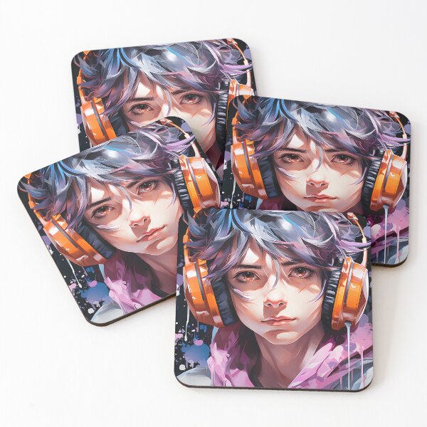 Item preview, Anime Boy with Headphone designed and sold by NMB-ART-Design.