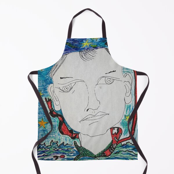 Item preview, Aqua Marine Merman Art Illustration Collaboration  designed and sold by Licorice Moon.