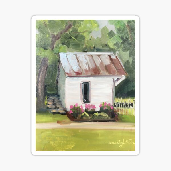 Smokehouse at Crook Peony Farm Sticker