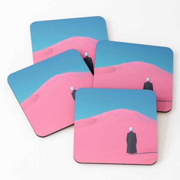 Item preview, Surreal Neon Desert Journey – Minimalist Explorer Landscape designed and sold by Art of Ngu.